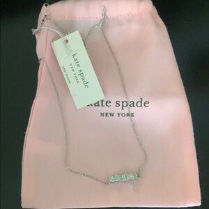 Kate Spade Silver Necklace